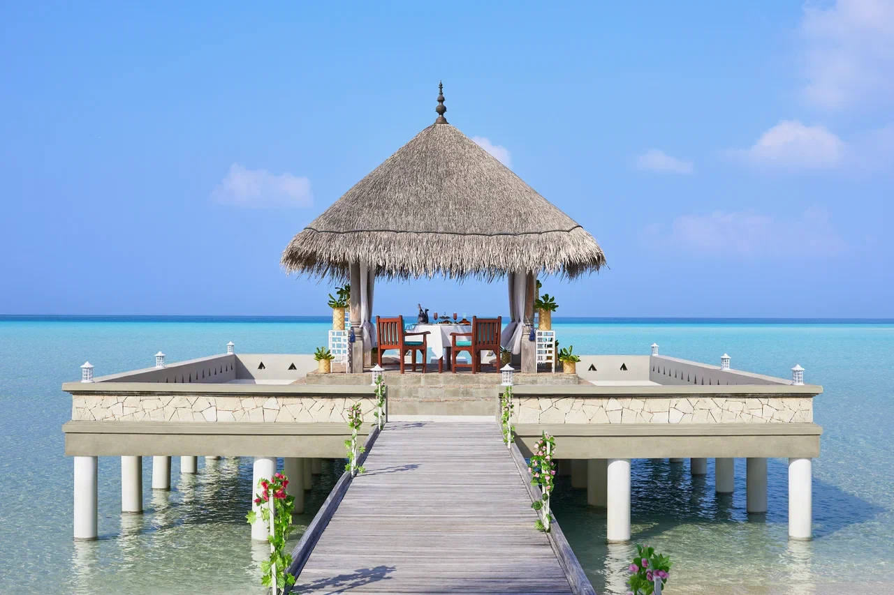 Свадебная церемония на пляже Taj Maldives